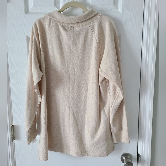 NWT J.Crew Wide Button Collar Tunic Sweater - Picture 6 of 6